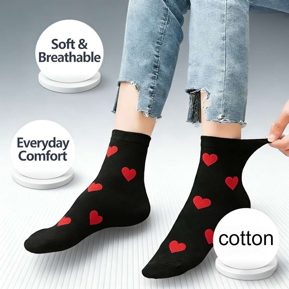 Women S Socks Color 5Pairs White Size Onesize