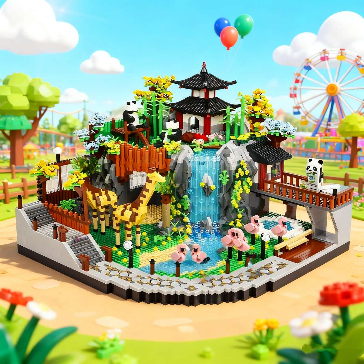 3600Pcs Princess Castle Building Blocks Set With 3D Castle 4D Castle 5D Castle