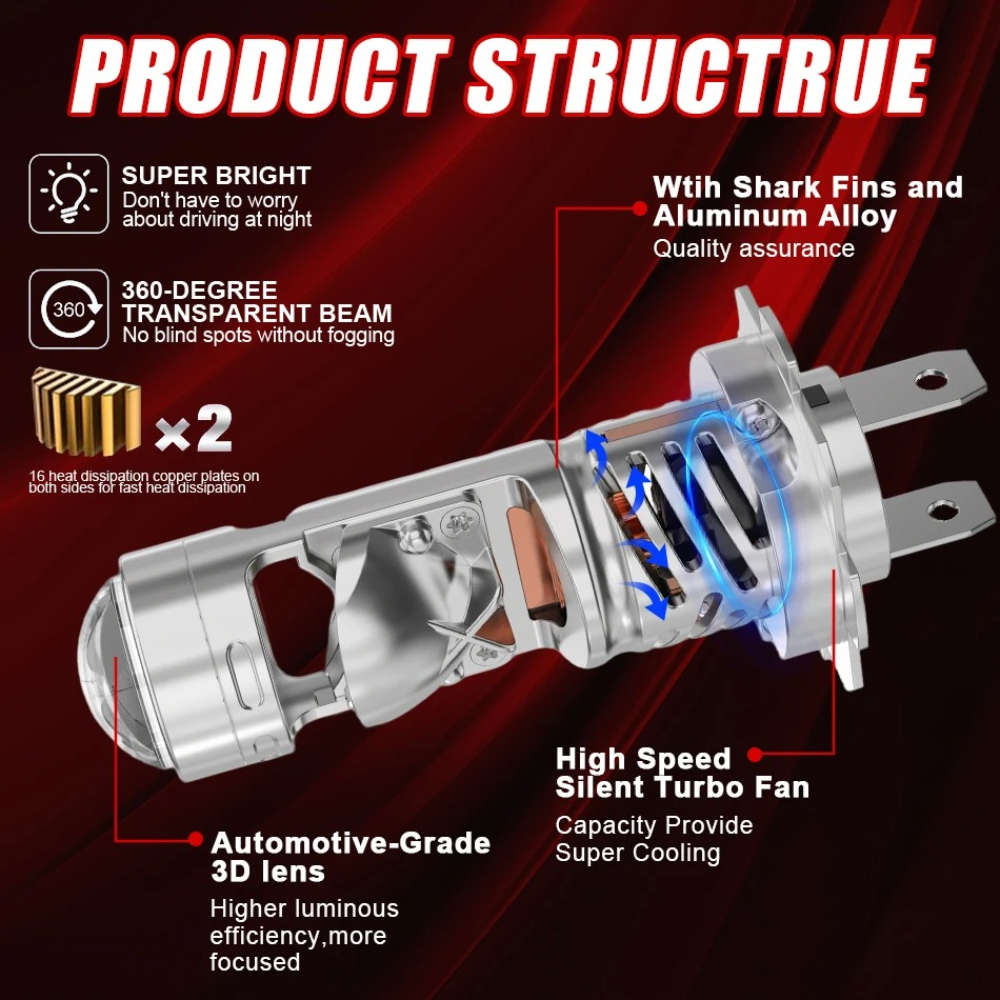 Car Lights Color 2Pcs H7