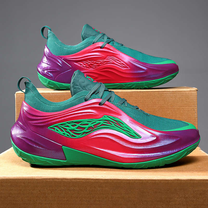 Sneakers Wine Red Green Size Uk 7