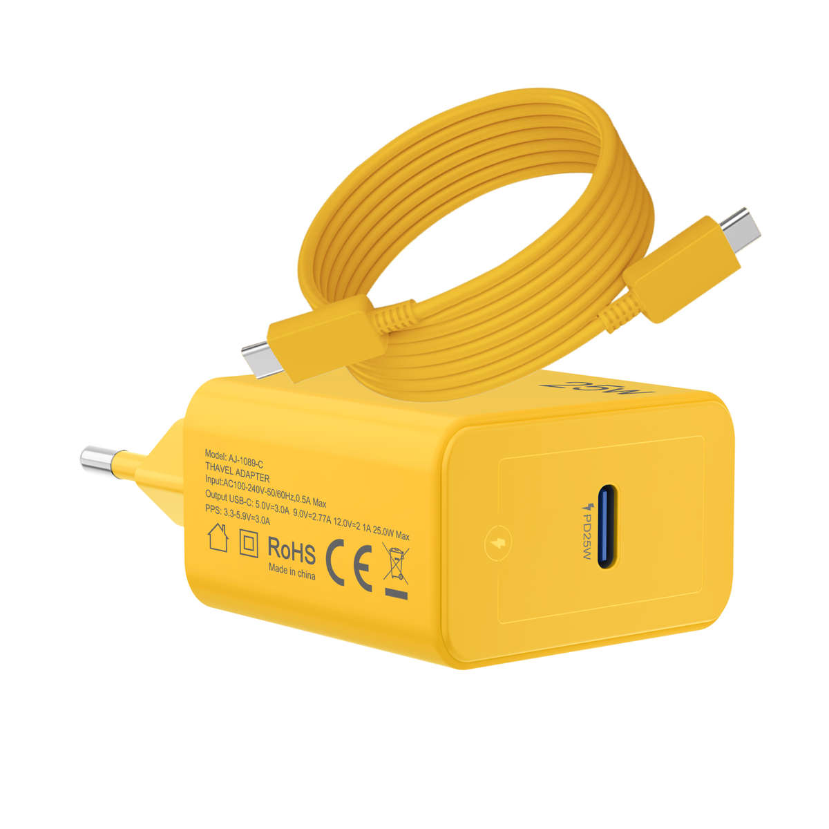 Charger Color Yellow Charger 1.5M Cable
