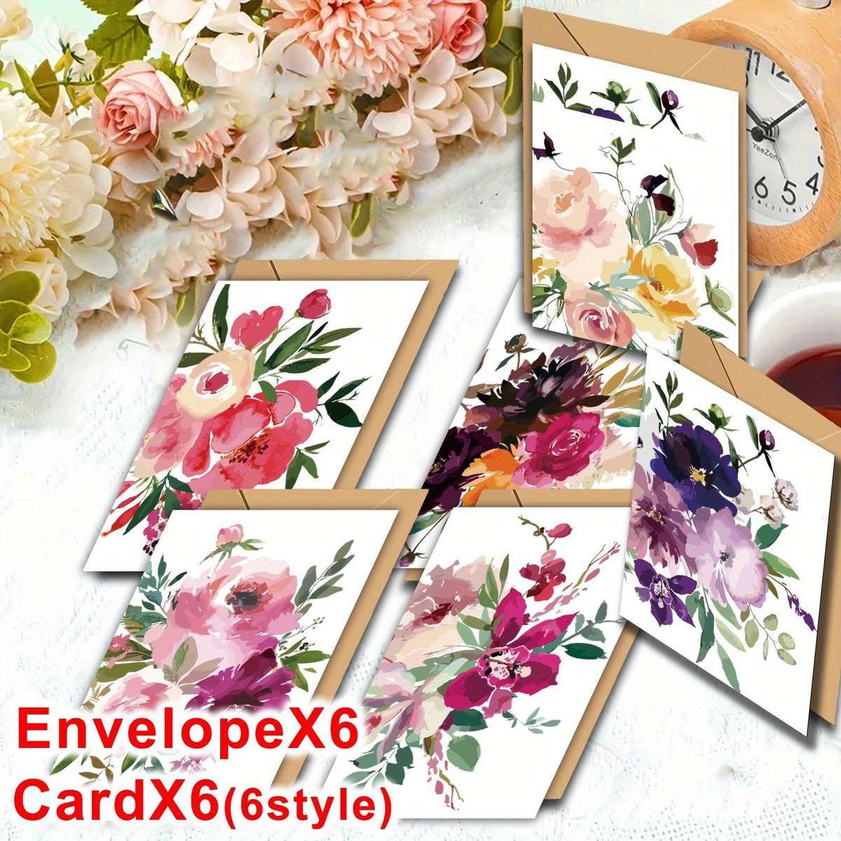 Greeting Cards Quantity 6Pcs