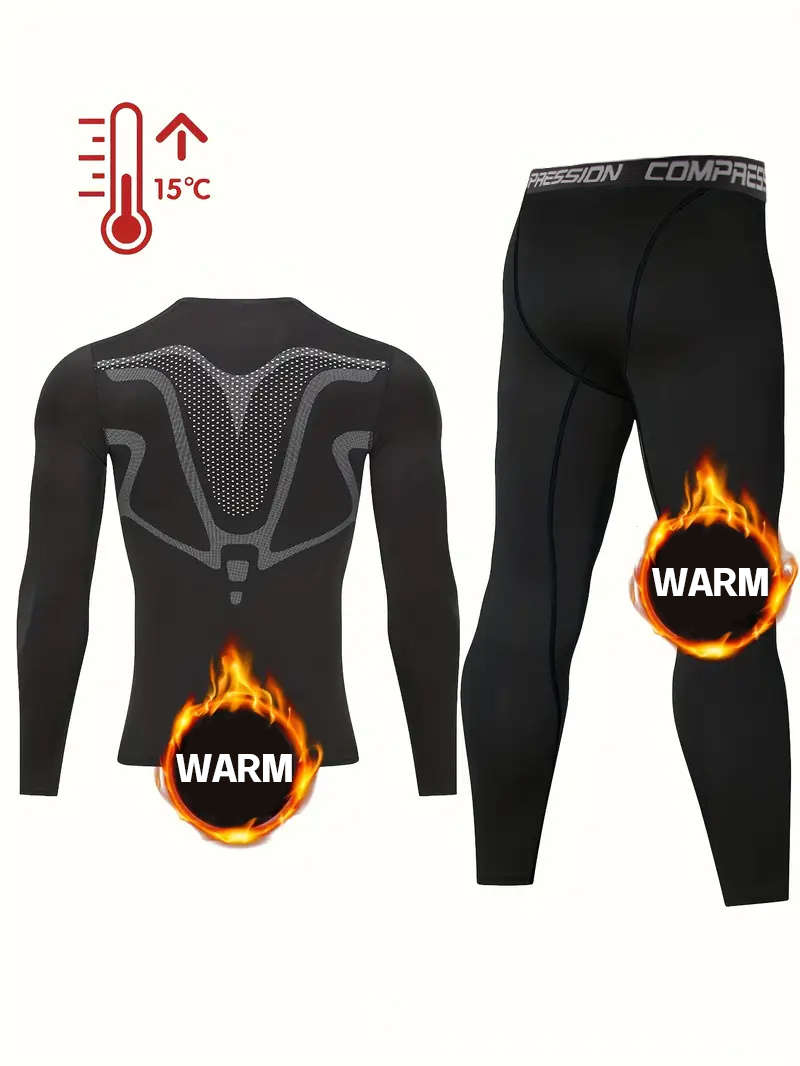 Thermal Underwear Color Black Sizexxl