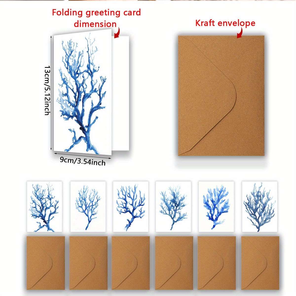 Greeting Cards Quantity 6Pcs