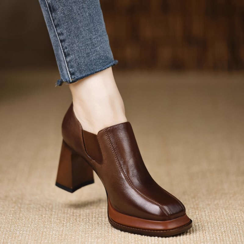 Women S High Heels Color Brown Sizeuk 5
