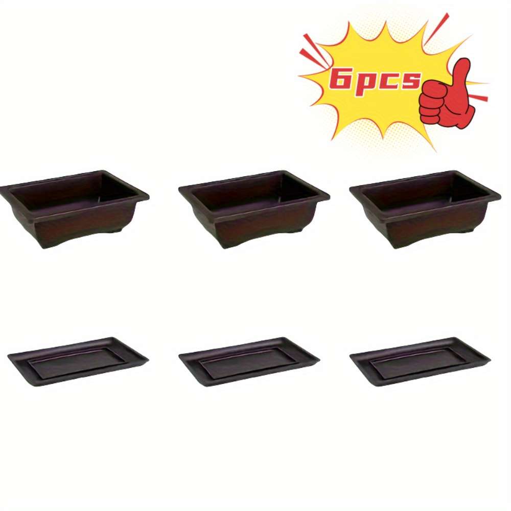 Flowerpot  Flower Pot-6Pcsmaterial Plastic