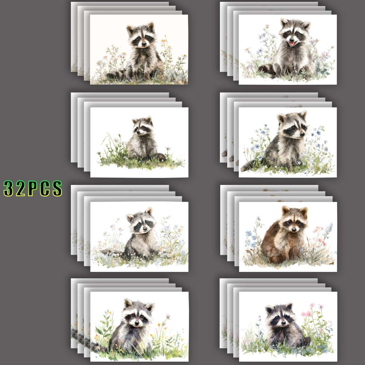 Greeting Cards Quantity 32Pcs