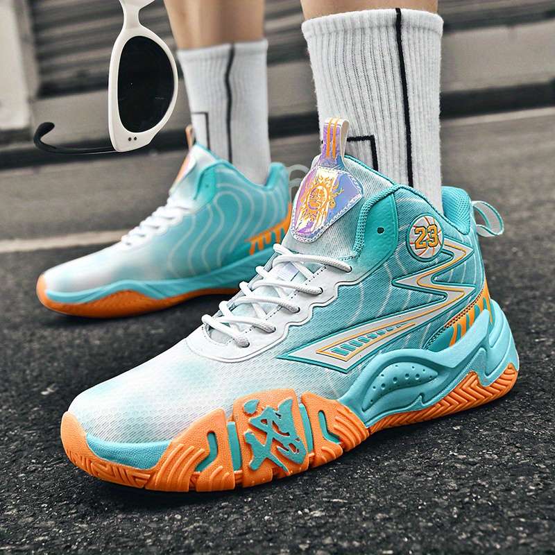 Sneakers Green Orange Size Uk 7