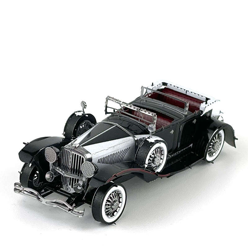 3D Building Model Puzzle Set Color Silvery
