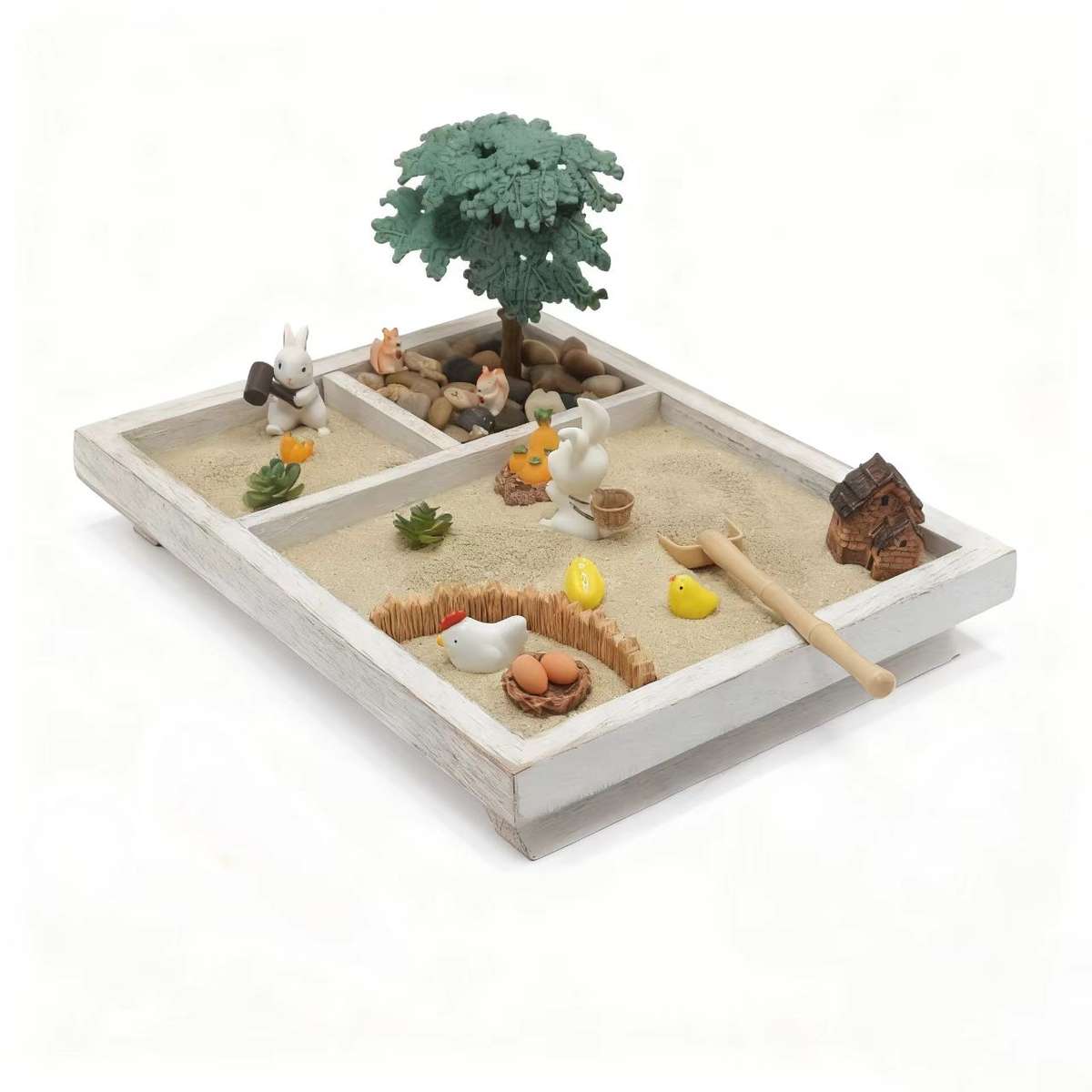 Miniature Farm Zen Sand Scene Kit Rabbit