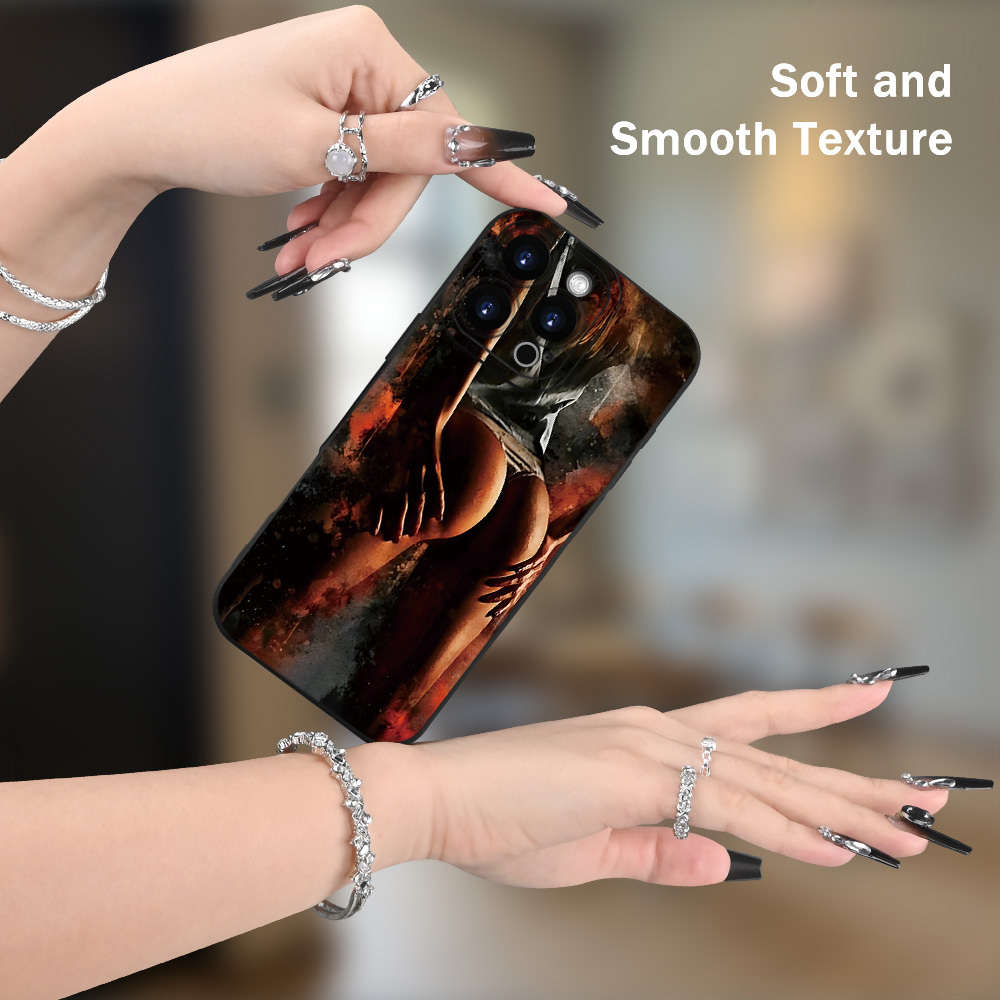 1Pc Black For iPhone 8 Sexy Butt Pattern Phone Case