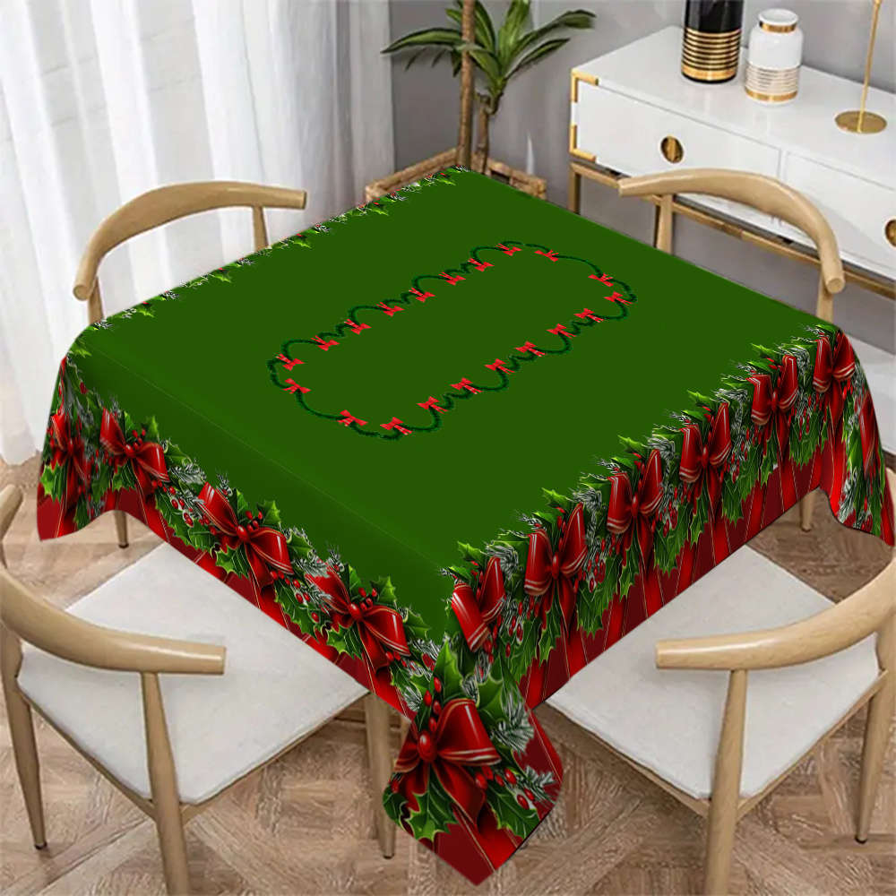 Christmas Tablecloth Size 140X220Cm