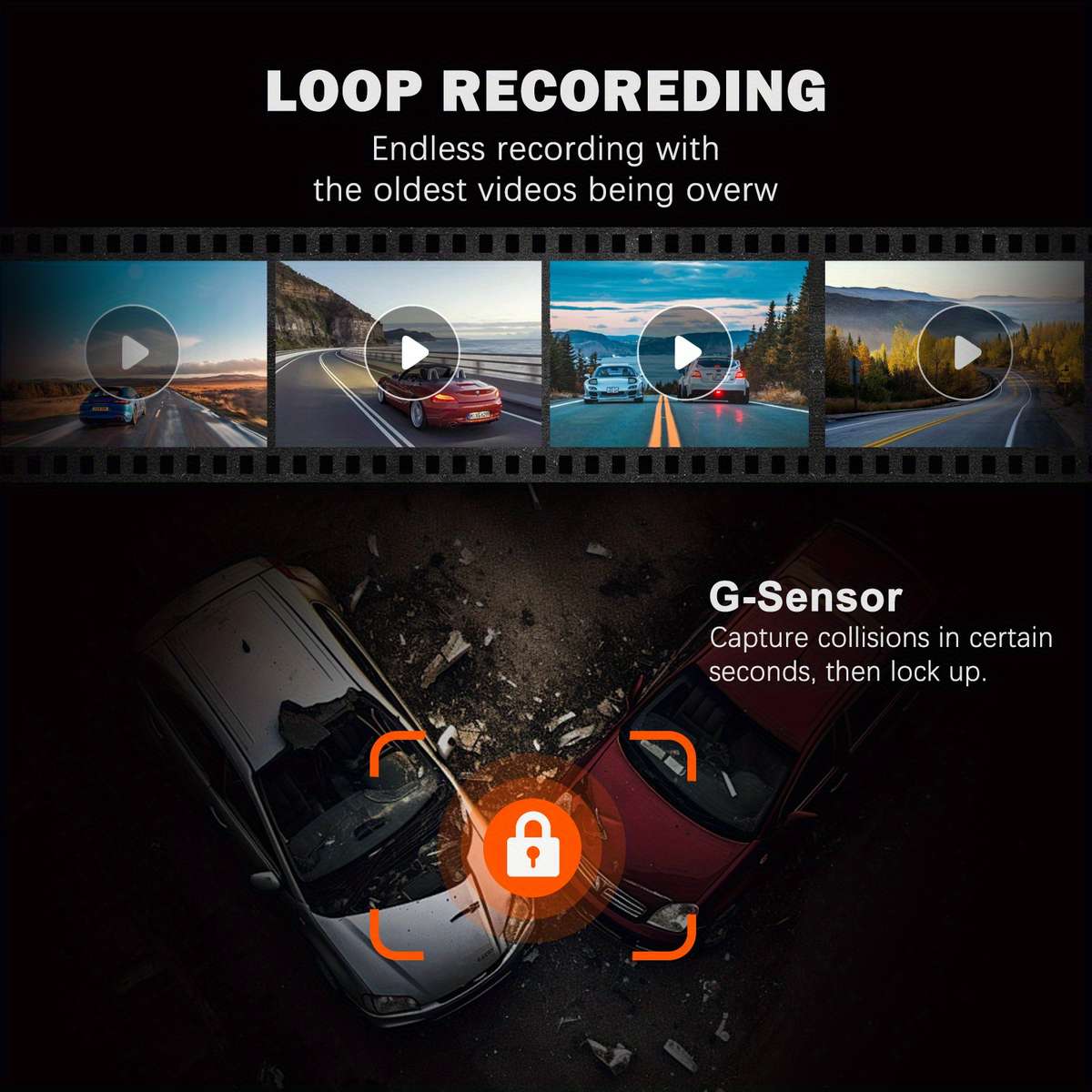 Dashcam Model 4K Dash Cam Tf Card