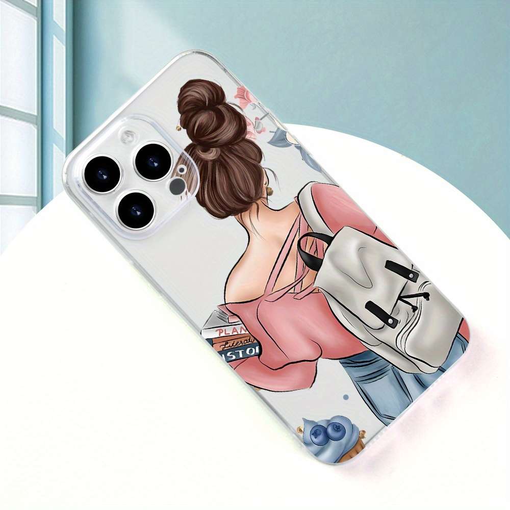 1Pc Transparent For iPhone 8 Plus Stylish And Elegant Phone Case