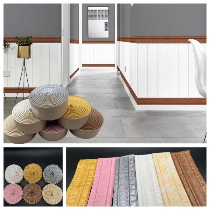 Skirting Board Yellow White Quantity 10Pcs