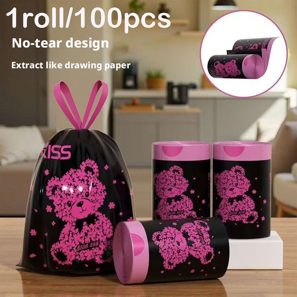 Trash Bag1 Roll100Pcs