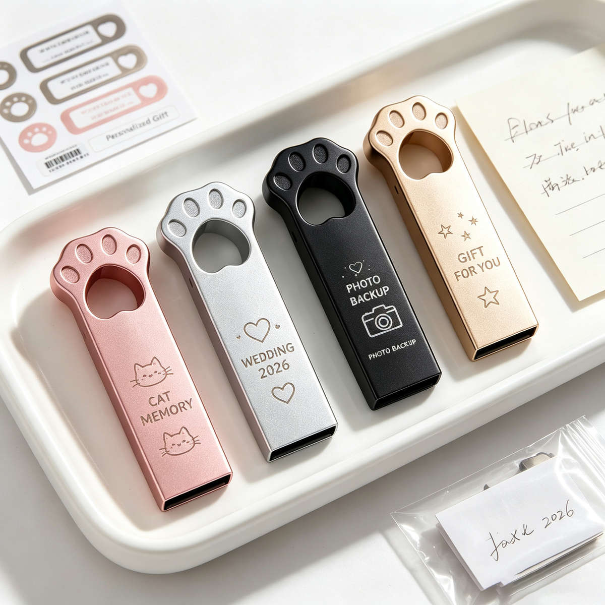 Usb Flash Drive Color Silvery Storage 2Gb