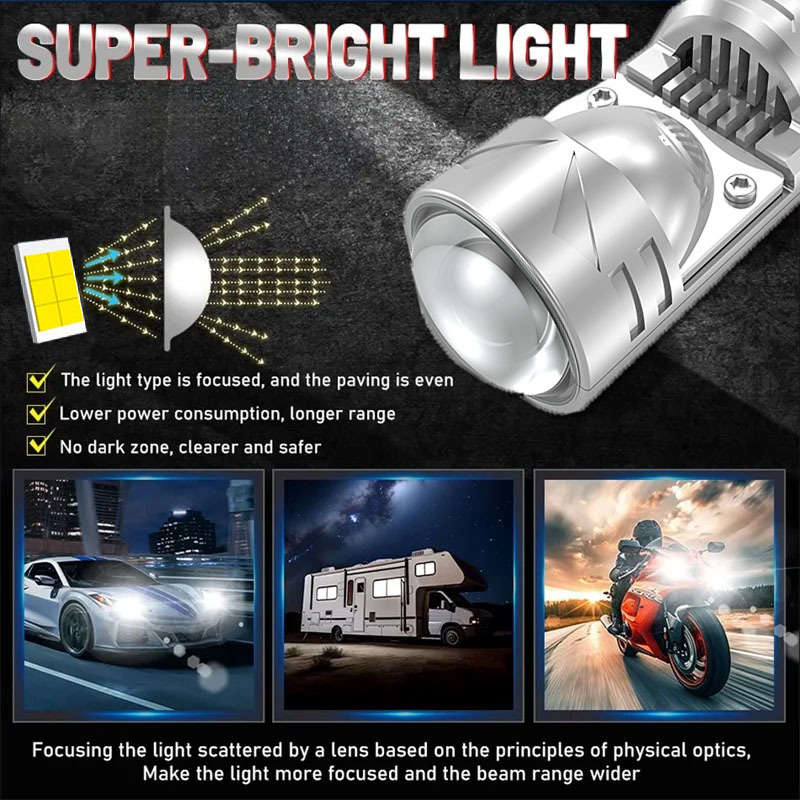 Car Lights Color 2Pcs H4