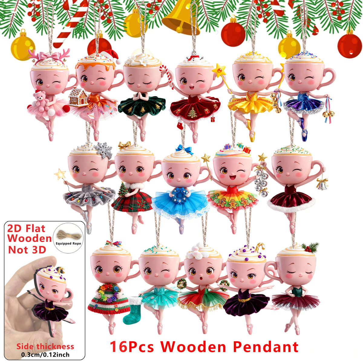 Christmas Decorations Quantity 16Pcs