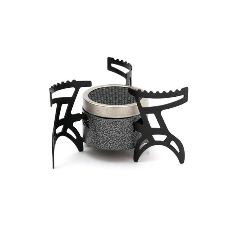3 Portable Outdoor Gas Stove Windproof Camping Stove Press Power Ignition No