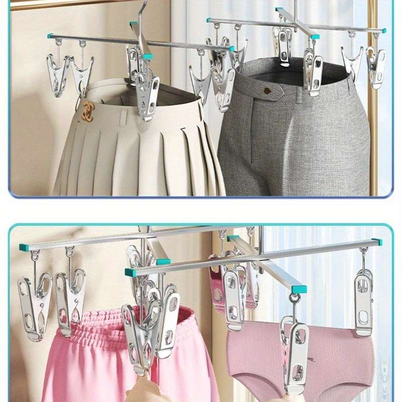Clothes Rack Silvery Model 1 Item