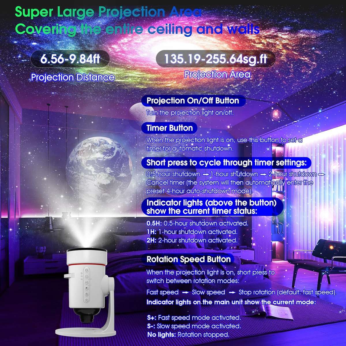 Projector Color White