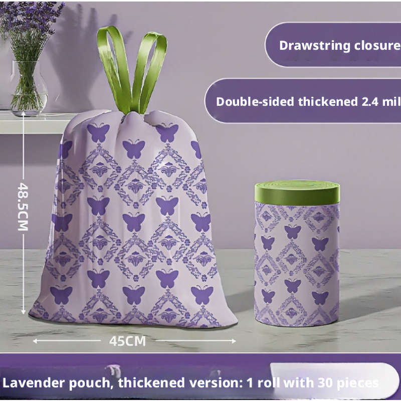 Trash Bag5 Rolls 2.4 Silksizegarbage Bag