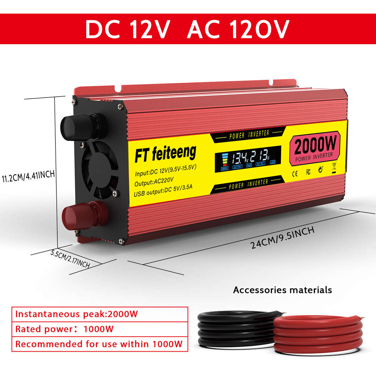 Inverter Model Us Socket 2000W