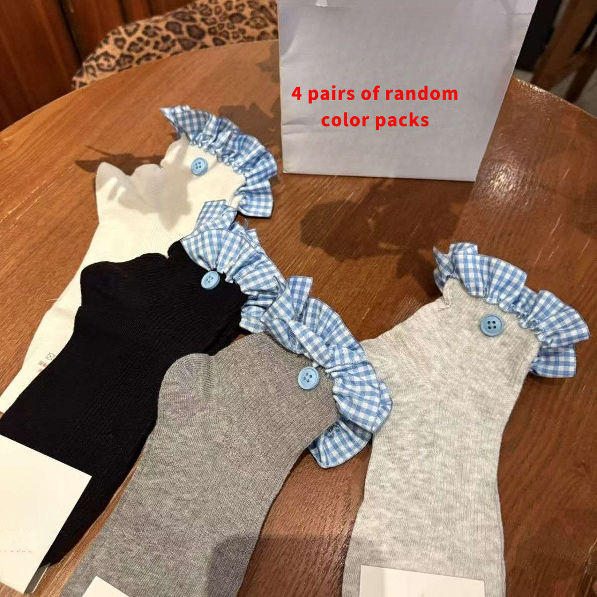 Women S Socks Color 4 Pairs Mix And Match Size Onesize