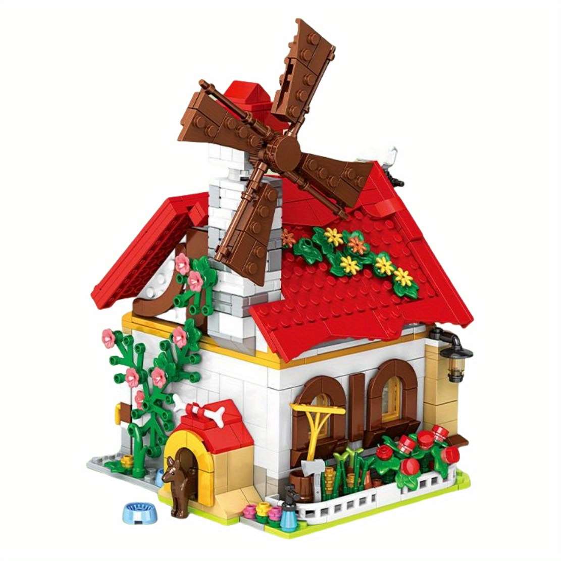 Building Toy Architectural Model Toy Set Color Granary  720 Pieces