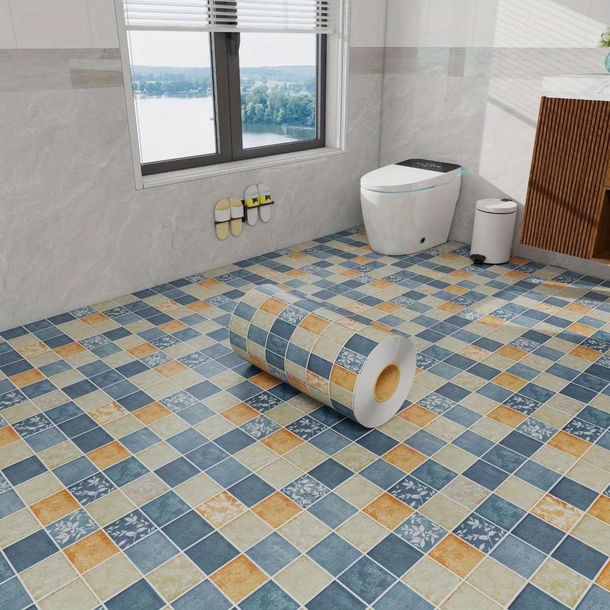 Floor Stickers Color B1 Size 60Cmx100Cm