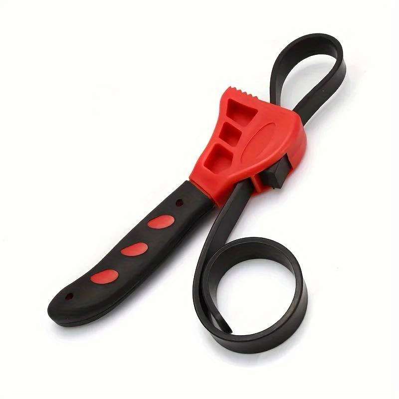6 Inch Adjustable Strap Wrench Oil Filter Tool