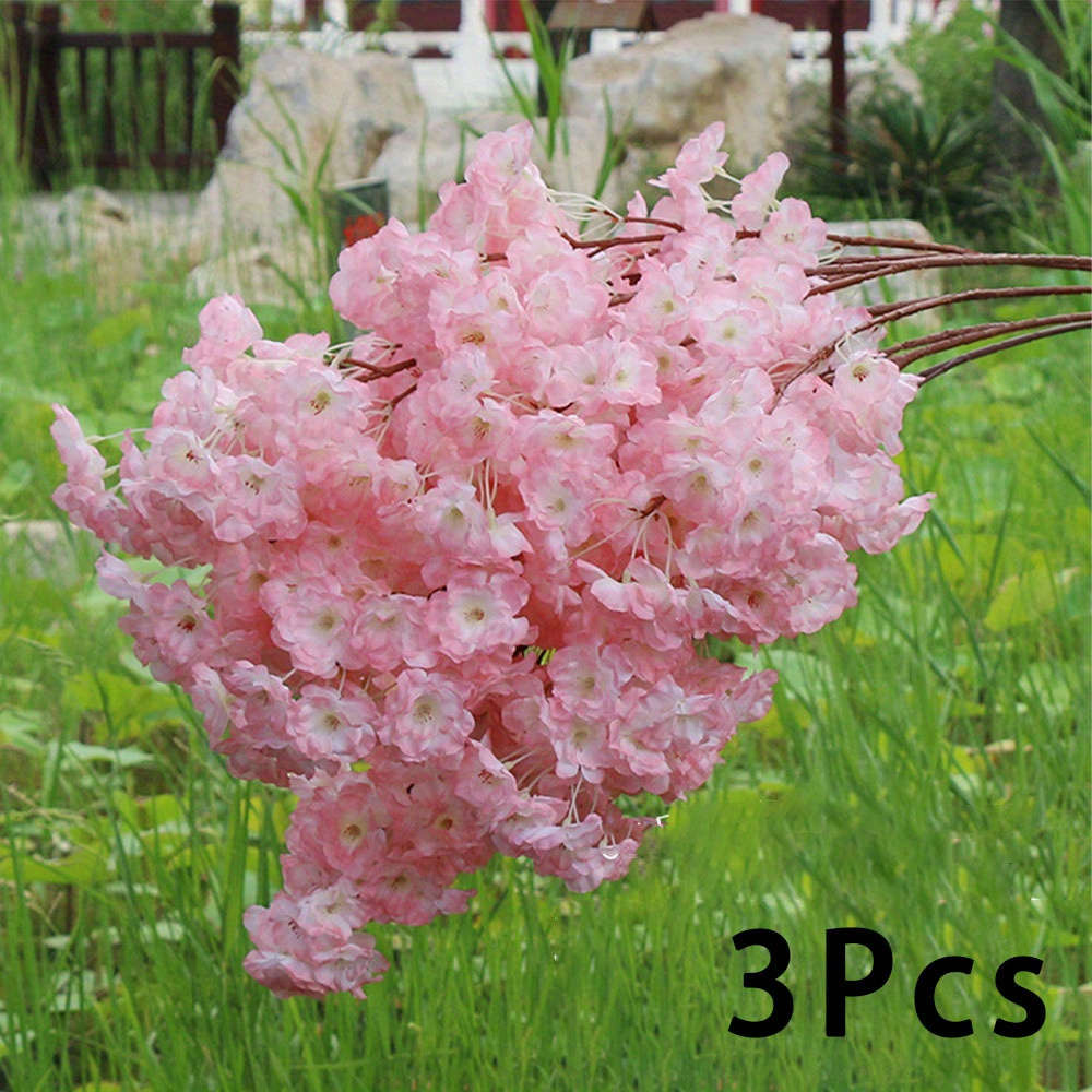Simulated Flower Color White Quantity3Pcs
