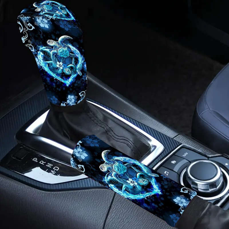Car Interior Decor 2Pcsstyle Love Turtle