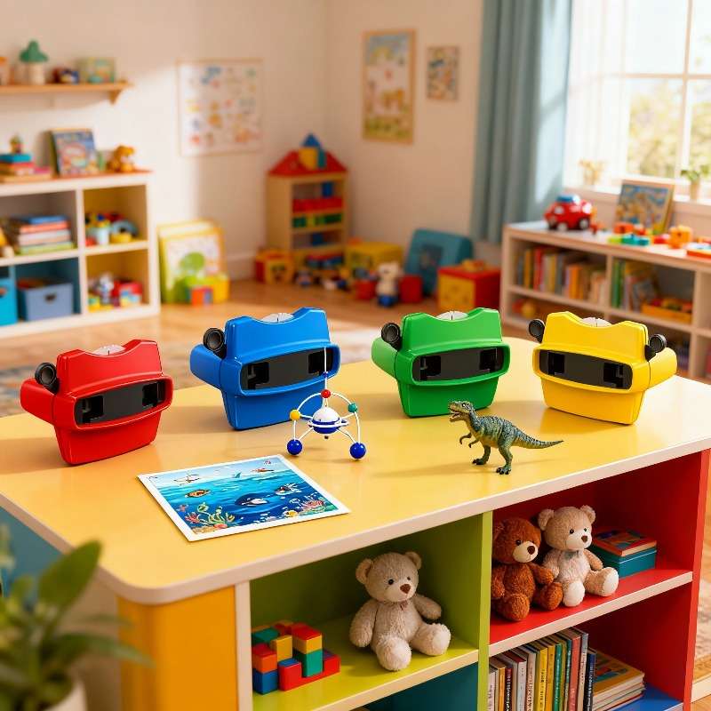 Childrens Toys Color Blue Space