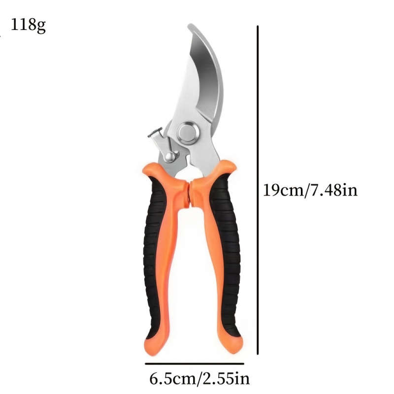 Pruning Shears Color Orange And Red Quantity2Pcs