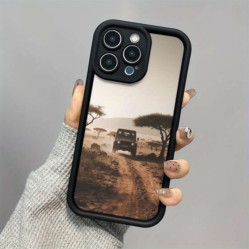 1Pc Mixed Color For iPhone 14 Plus African Savannah Phone Case