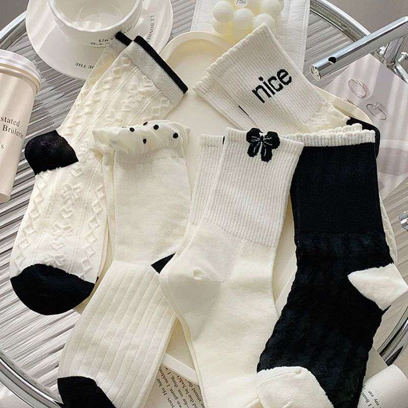 Women S Socks Color 5 Pairs To Mix And Match Size Onesize