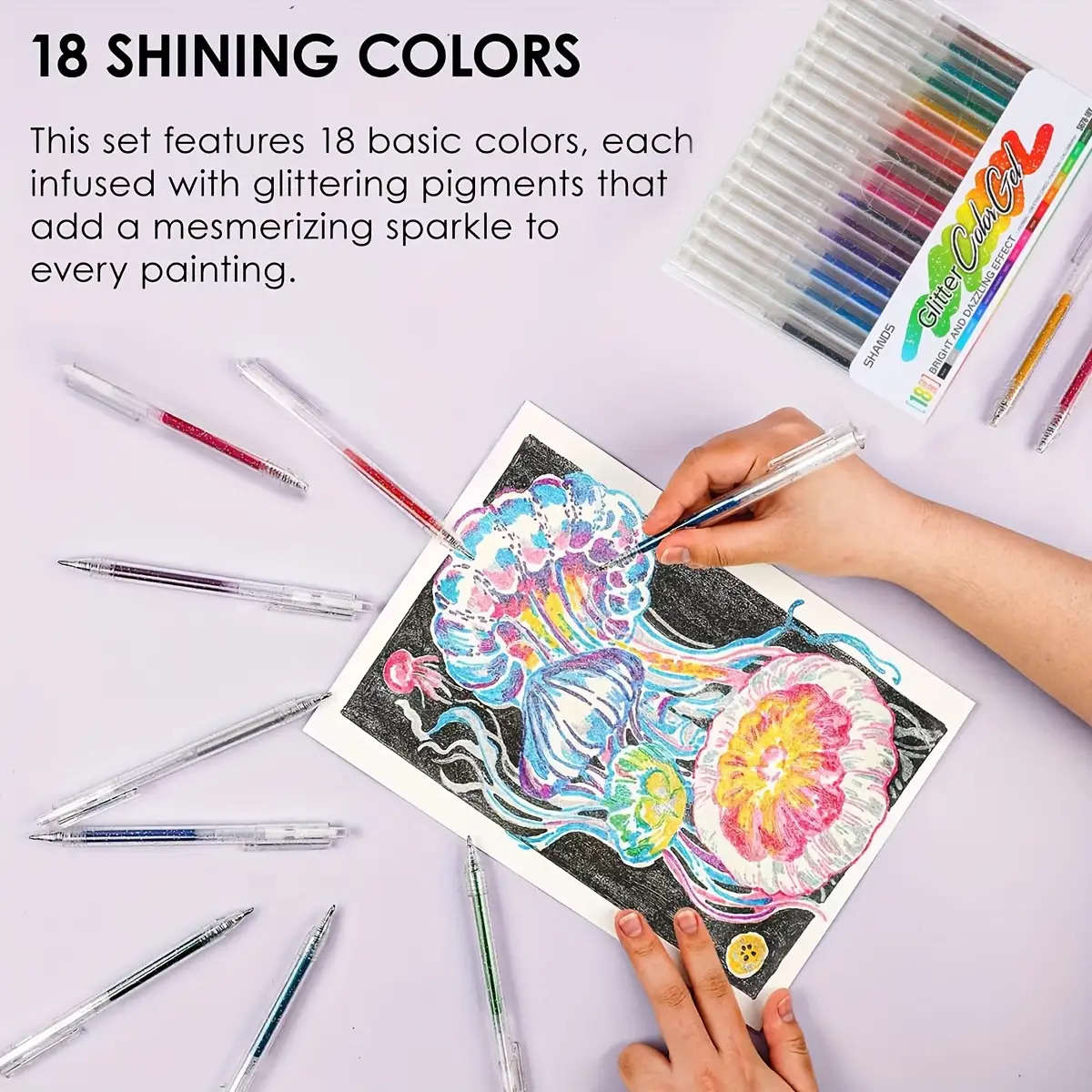 Pen color 8 mixed colors