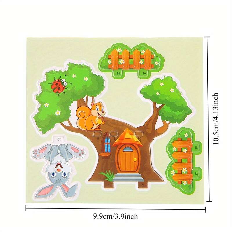 3D Building Model Puzzle Set Color Multicolour Quantity 4Pcs