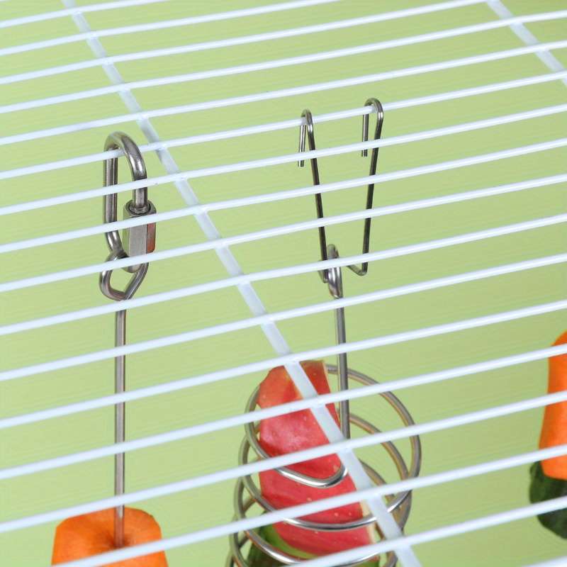 Pet Supplies Model 2Pcs  Feeding Cage  Add  Feeding Nails