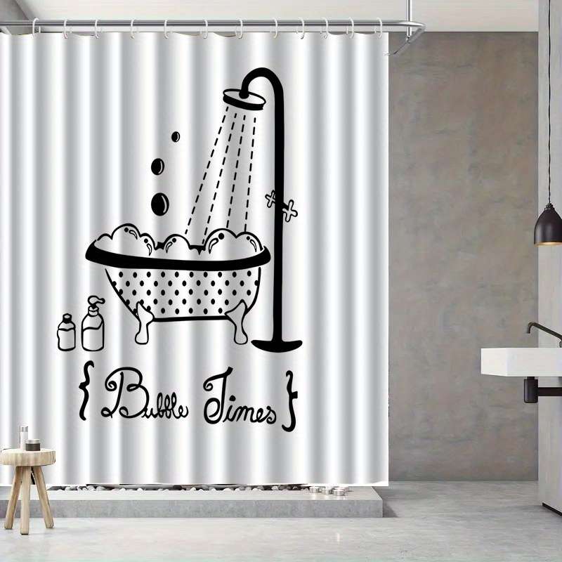 Waterproof Shower Curtain Color Polychrome Size 90X180 89.99Cm*180.01Cm