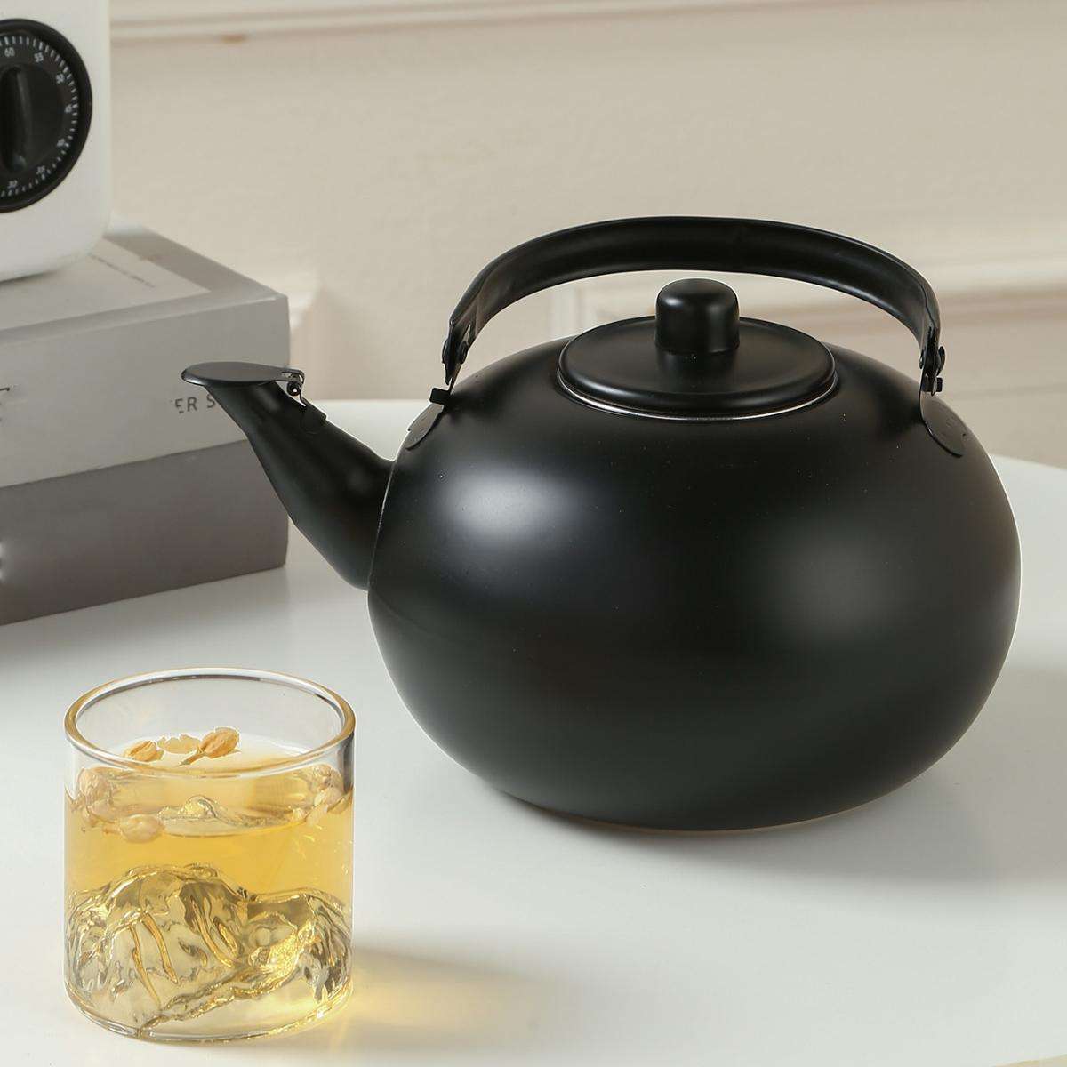 Kettle Color Black Round Pot