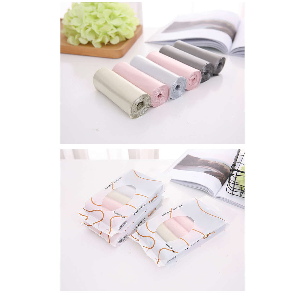 Trash Bag6Roll Pack Flat Mouth Type