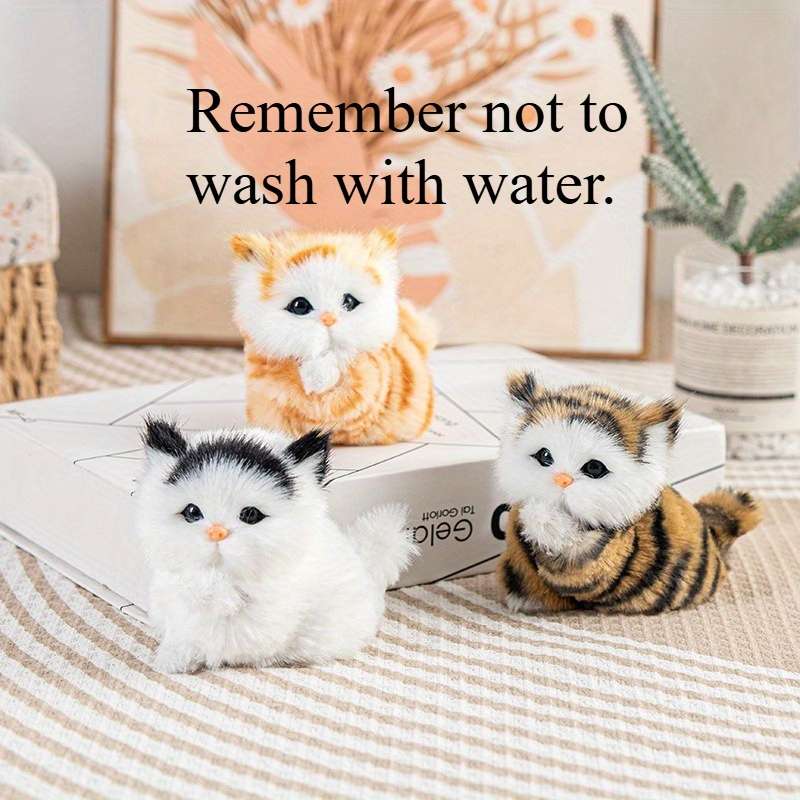 Plush Toyss color White Cat size Pet Companion