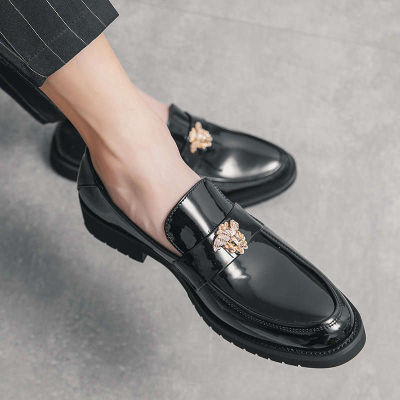 Mens Leather Shoes Color Black Sizeuk 8