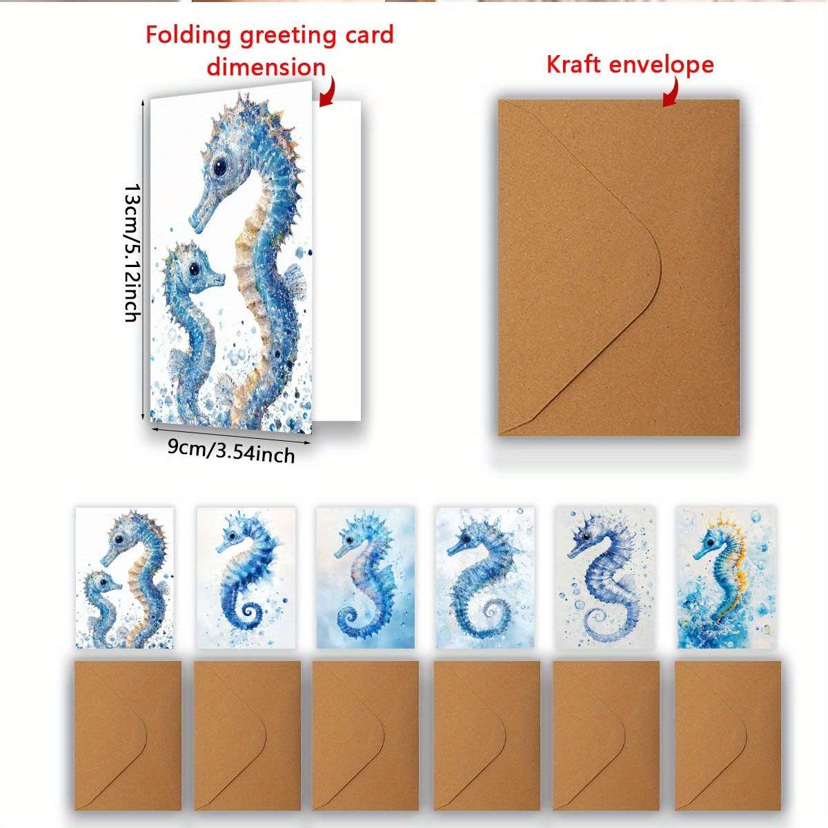 Greeting Cards Quantity 6Pcs