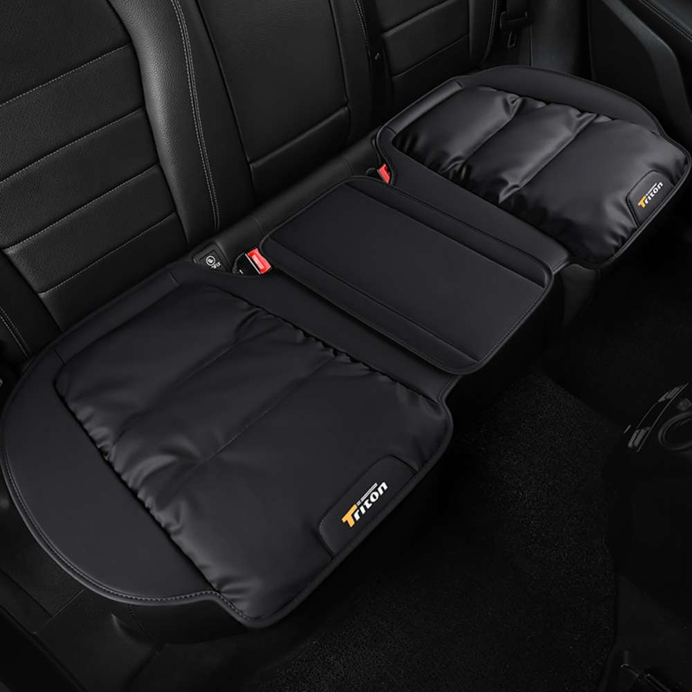 Car Seat Cushion Black Front Square Mat 2Pcs