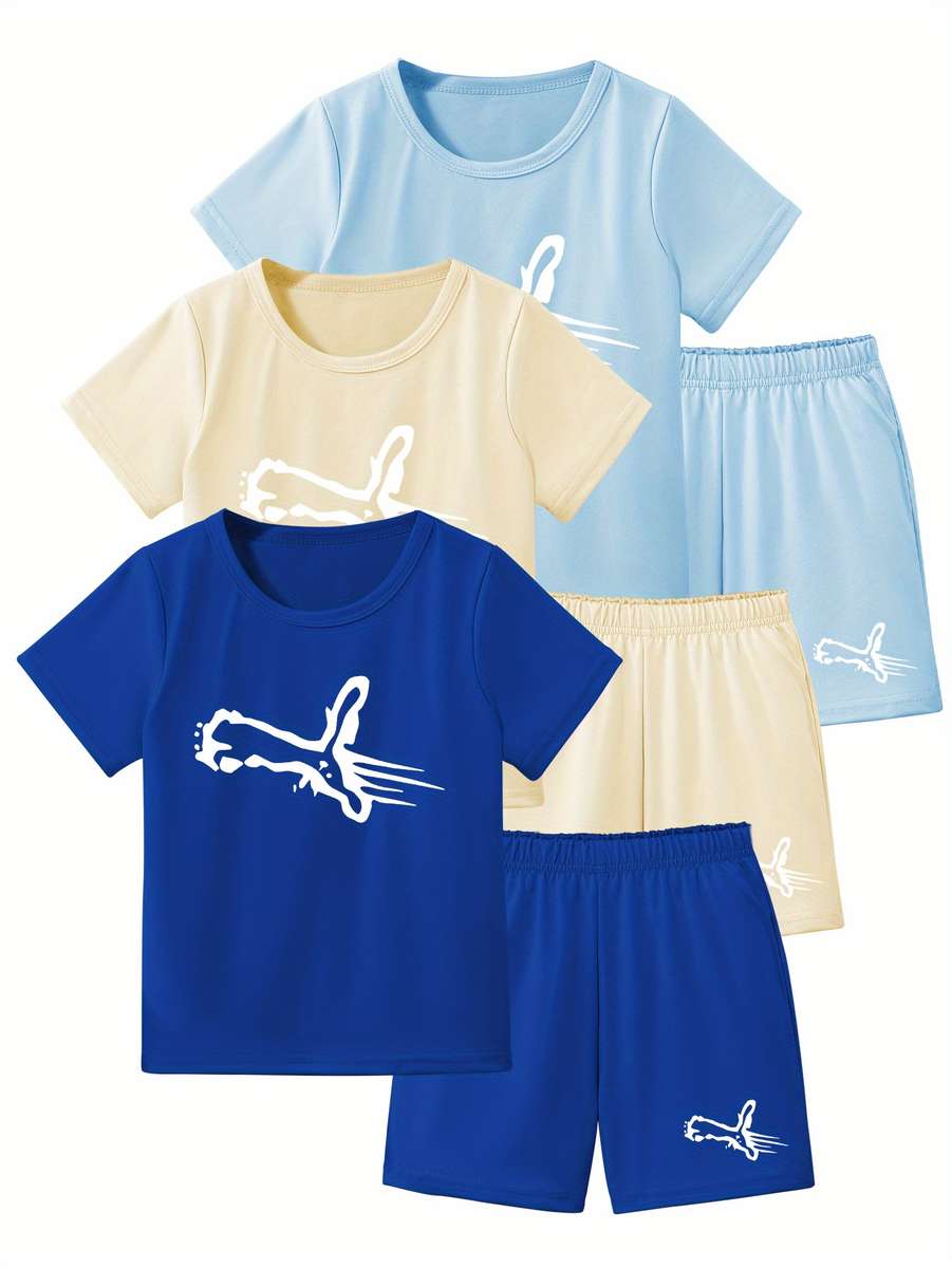 Boys T Shirt Color Mixed Color 3 Size7-8Y