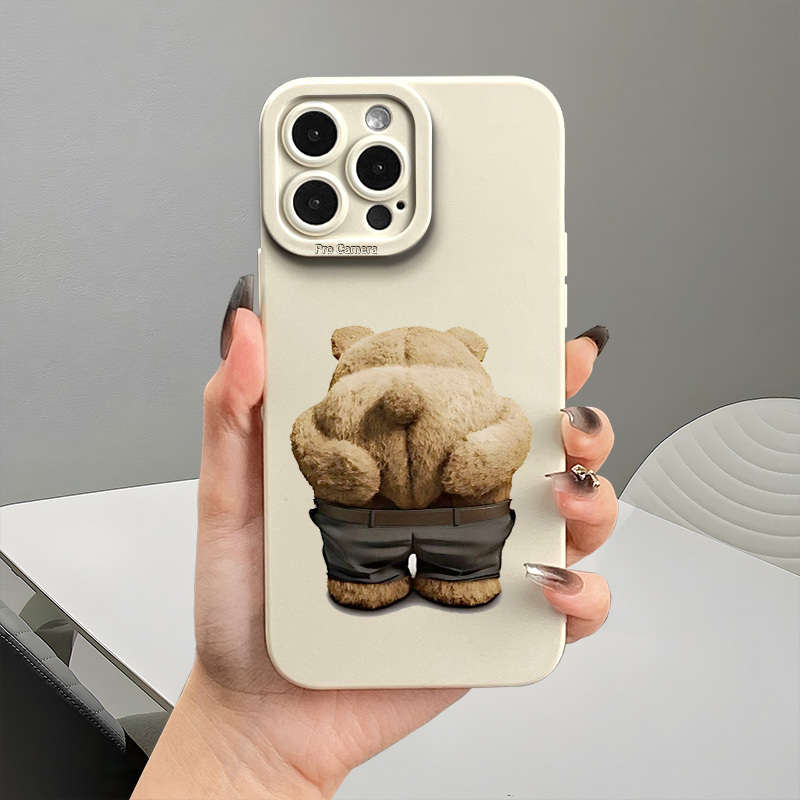1Pc Black For iPhone 16 Plus Phone Case Phone Cover